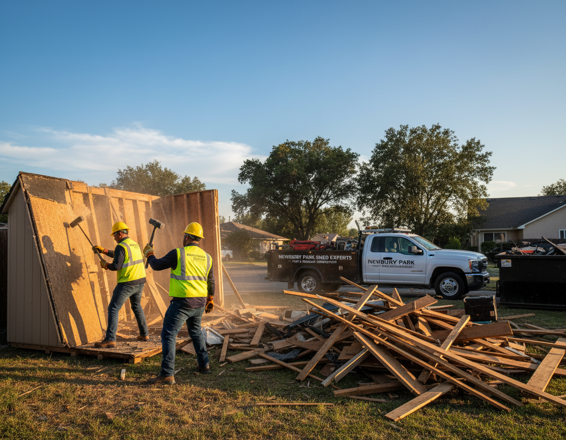shed demolition in Newbury Park